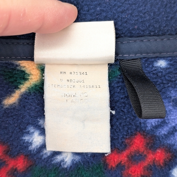 Vintage L.L. Bean Reindeer Fleece Pullover Cabin Core Après Ski Cozy Women’s XL - Picture 8 of 9